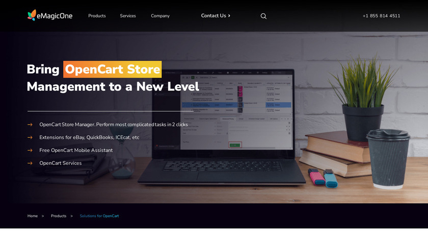 Store Manager for OpenCart Landing Page