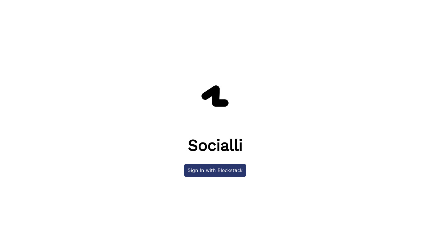 socialli.st Landing page
