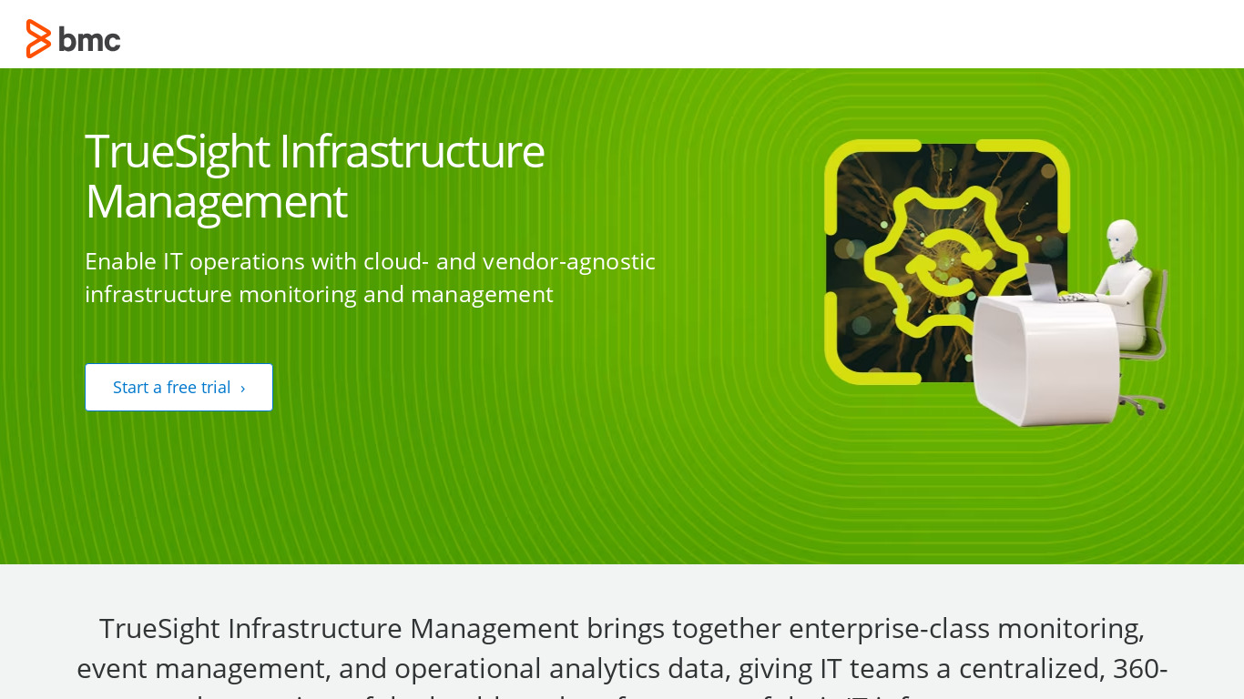 TrueSight Infrastructure Management Landing page