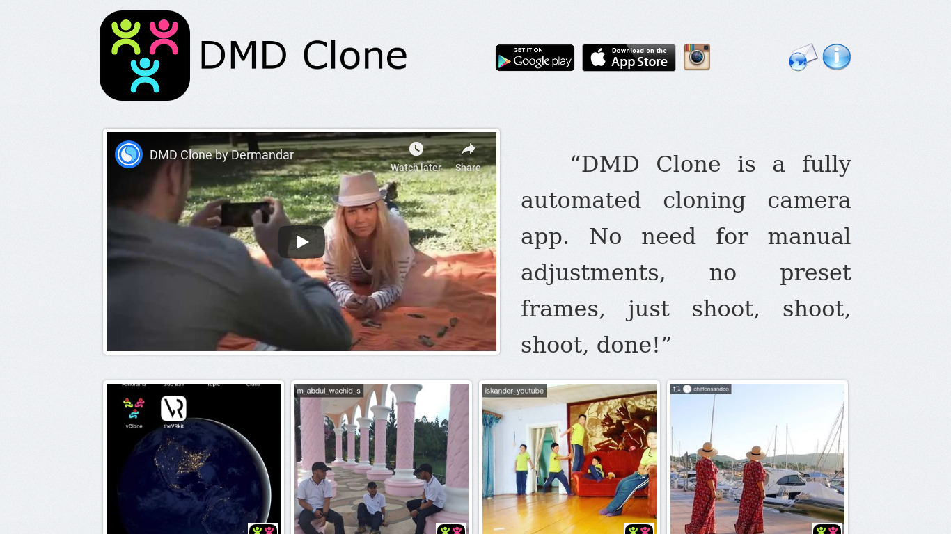 DMD Clone Landing page