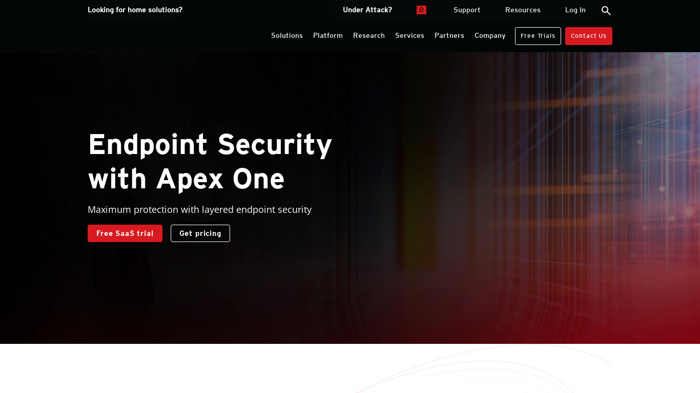 Endpoint Application Control Landing page