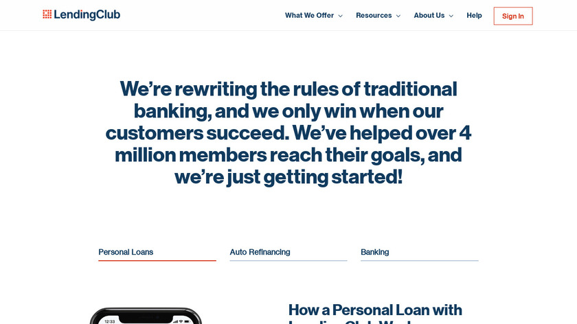 Lending Club Landing Page