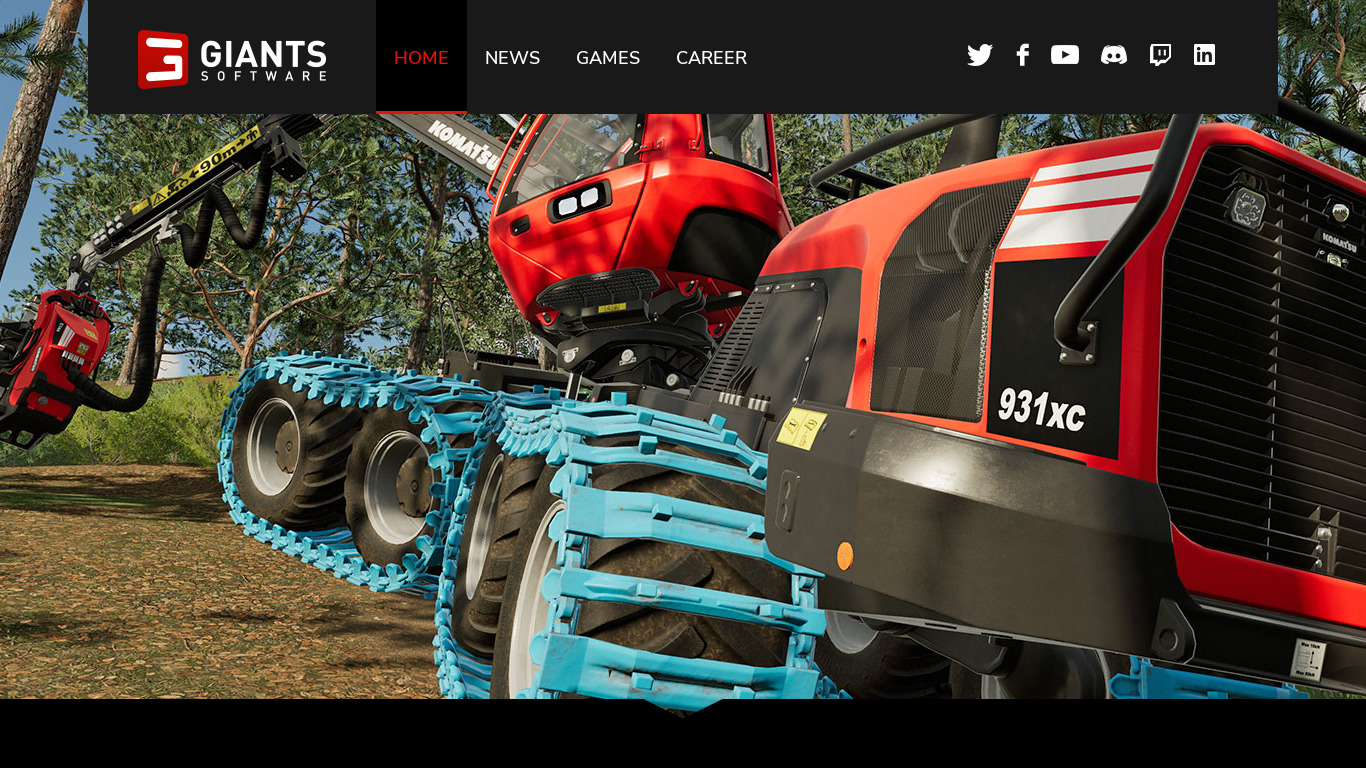 GIANTS Engine Landing page
