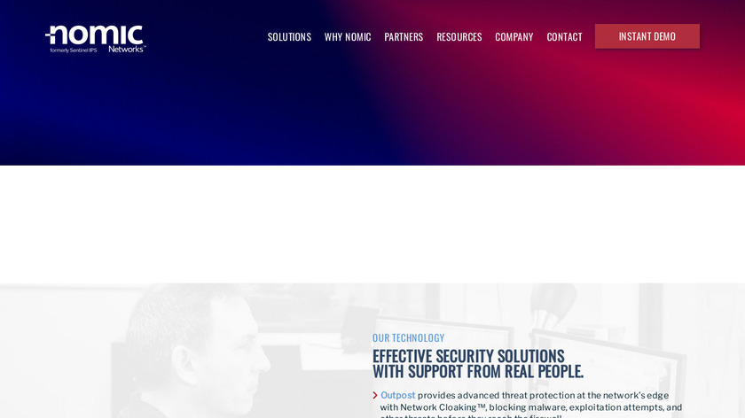 Sentinel IPS Landing Page