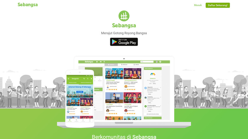 Sebangsa Landing Page