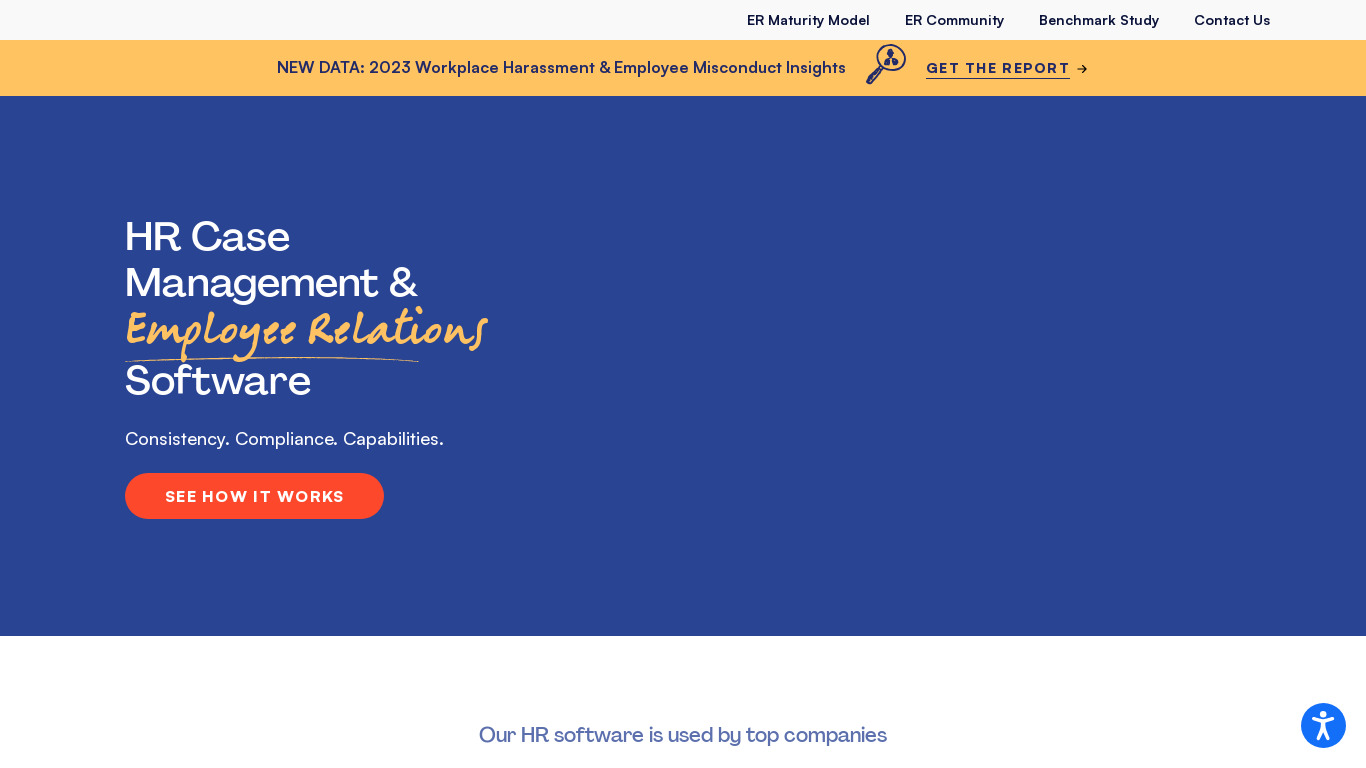 HR Acuity Landing page