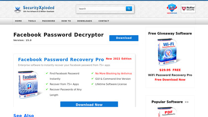 Facebook Password Decryptor image