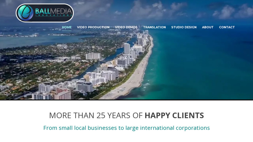 Ball Media Innovations Landing Page