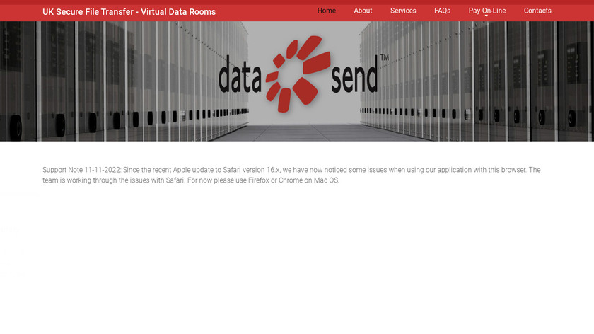 DataSend Landing Page
