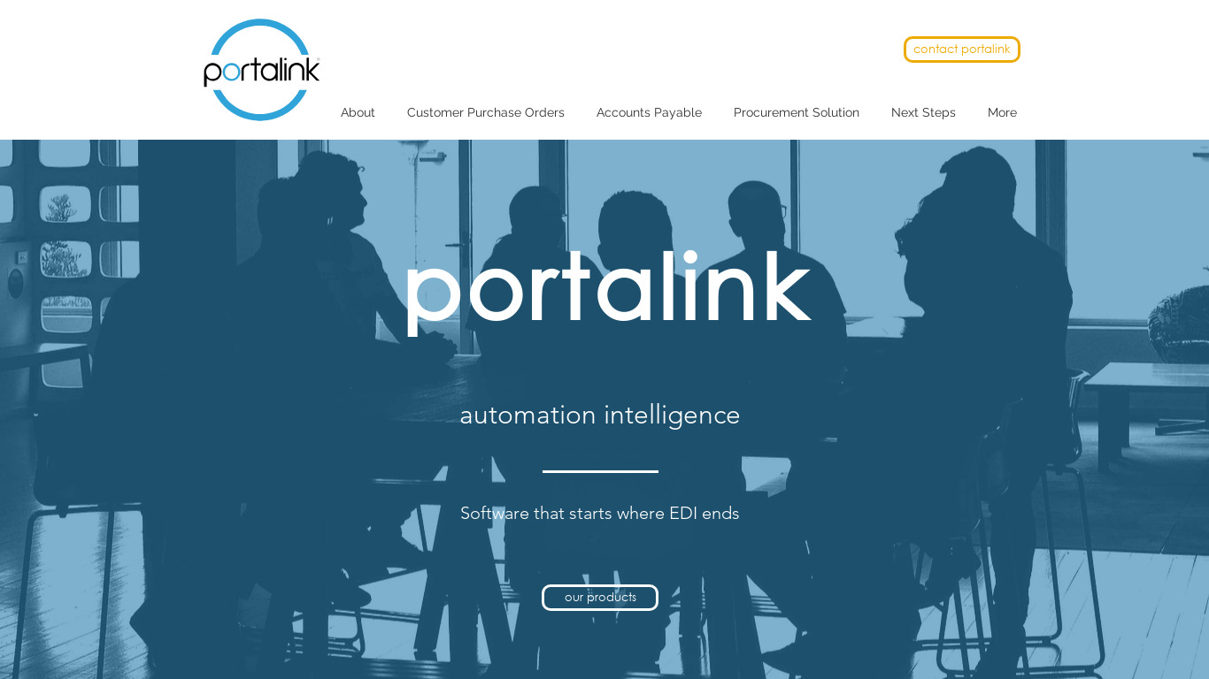 Portalink Landing page