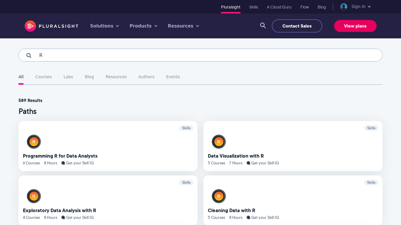 Try R Landing page