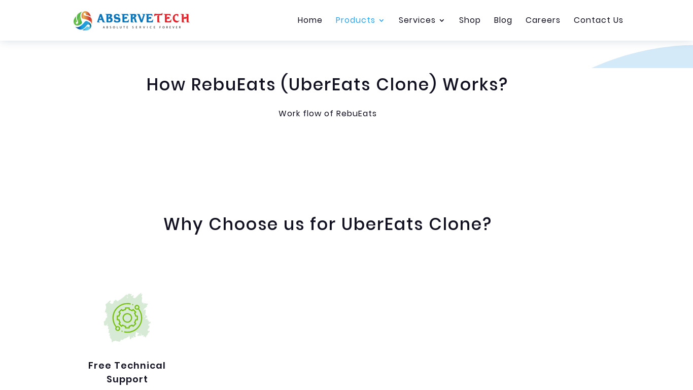 RebuEats by Abservetech Landing page