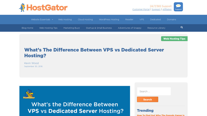 vps and dedicated server Landing Page