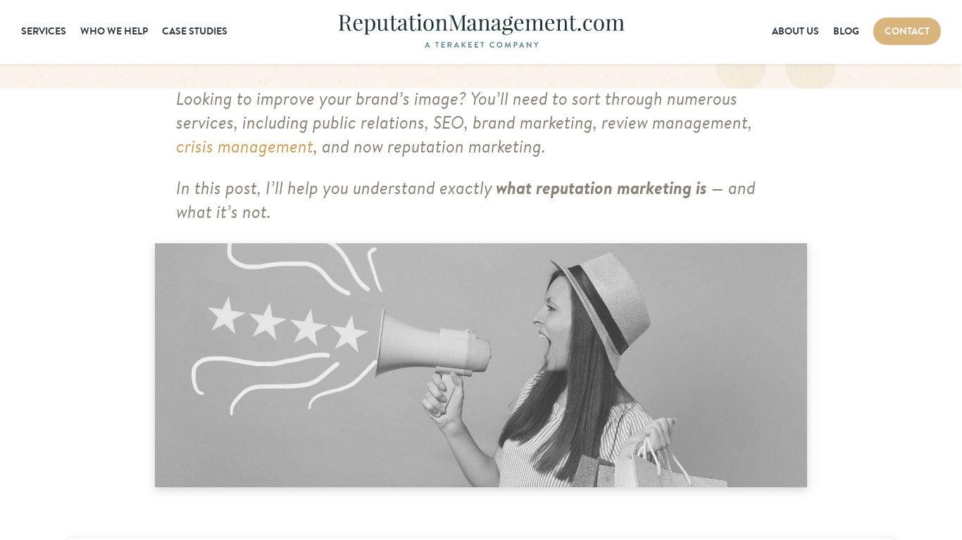 Reputation Marketing Management Landing page