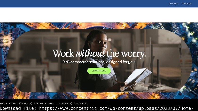 Corcentric Landing Page