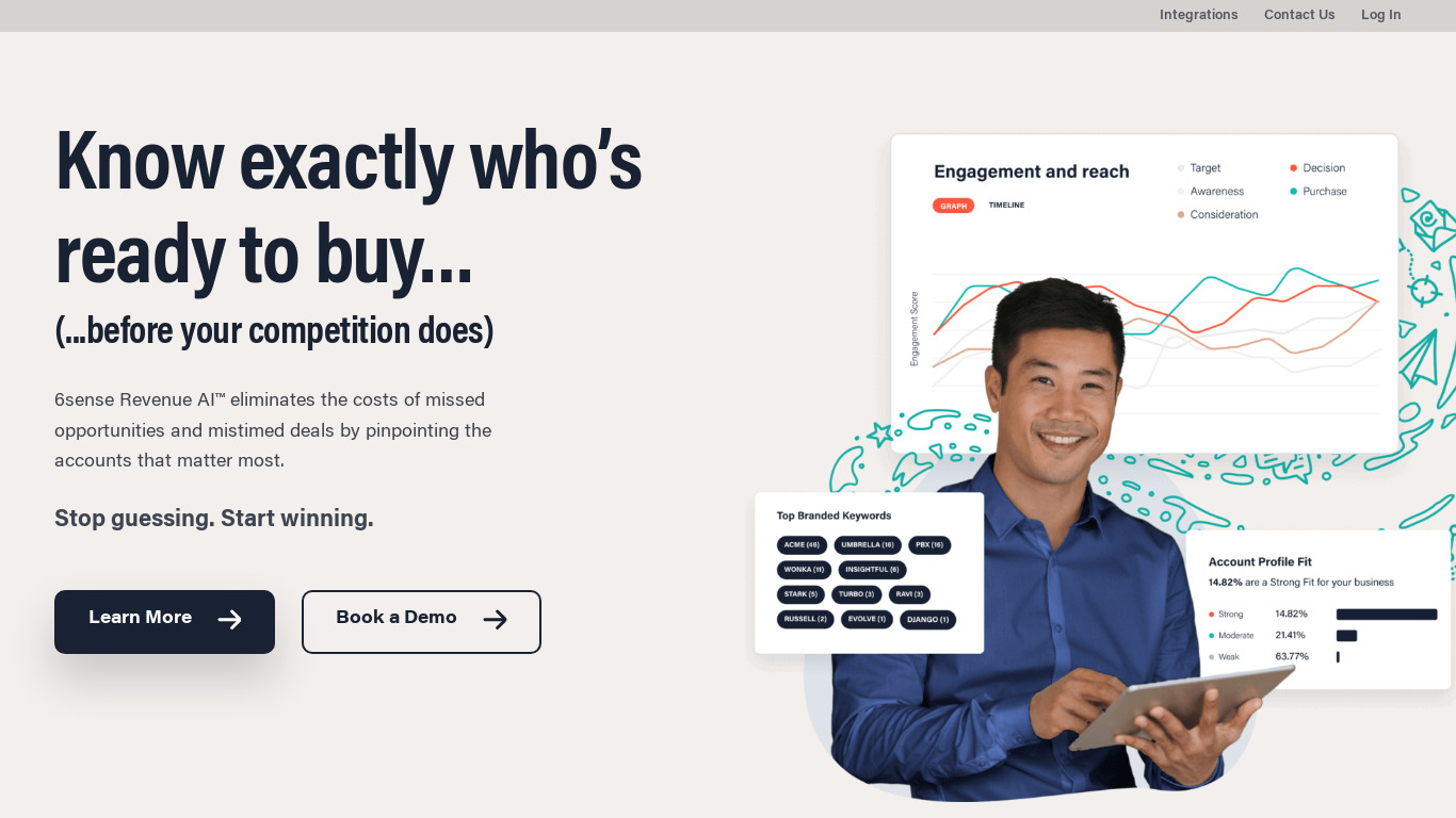 Saleswhale Landing page