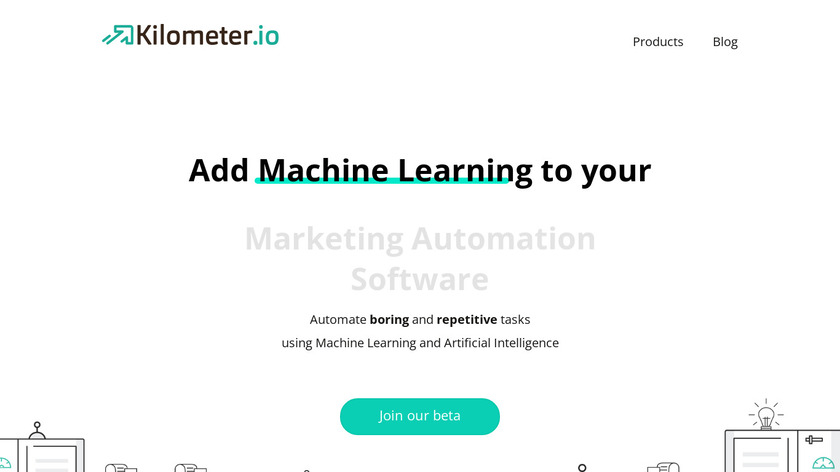 Kilometer.io Landing Page