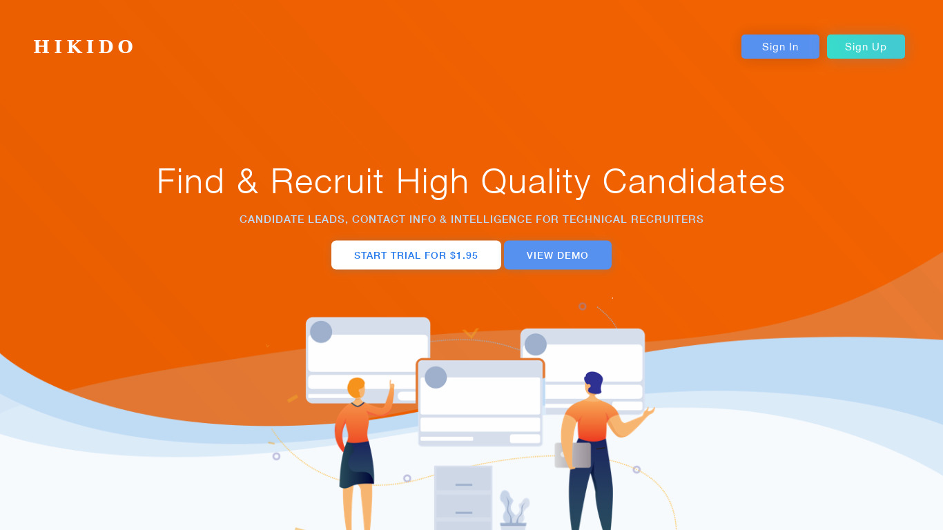 Hikido Landing page