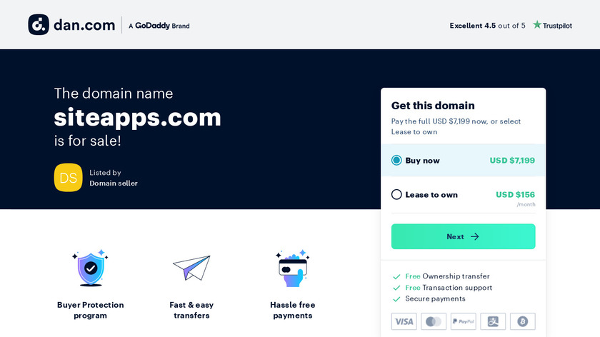 SiteApps Landing Page