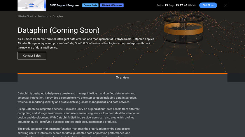 Dataphin Landing Page