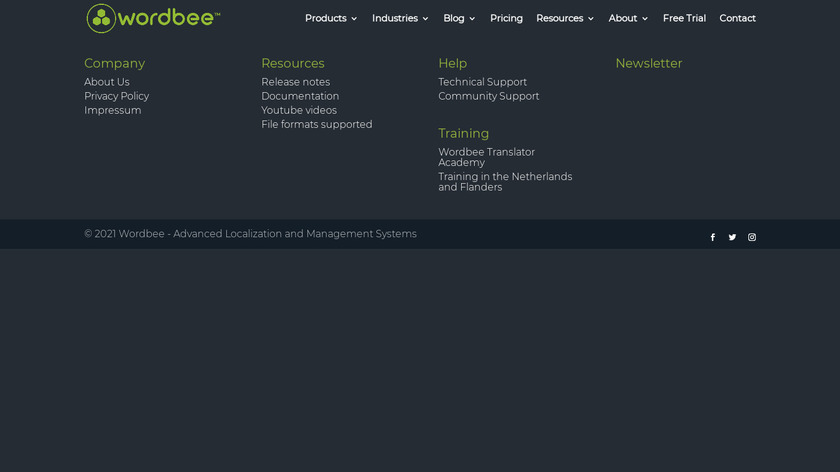 Wordbee Landing Page