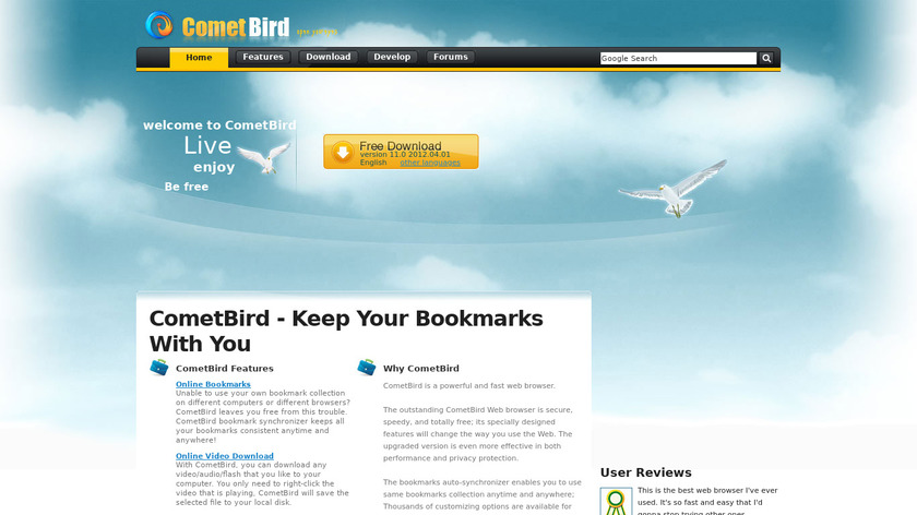 CometBird Landing Page
