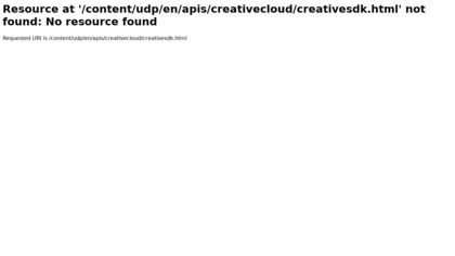 Adobe Creative SDK screenshot