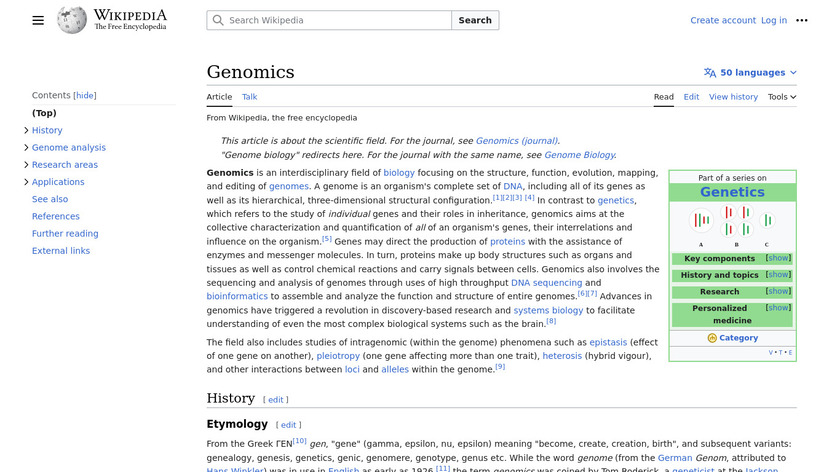 Genomics Landing Page