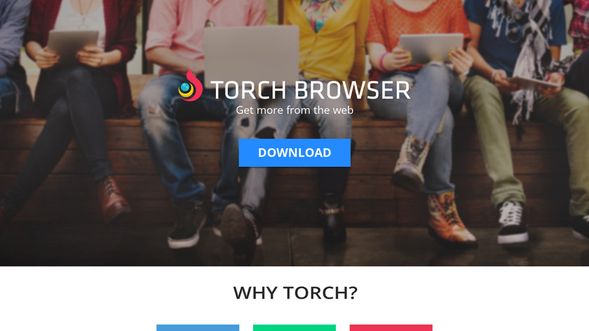 Torch Browser Landing Page
