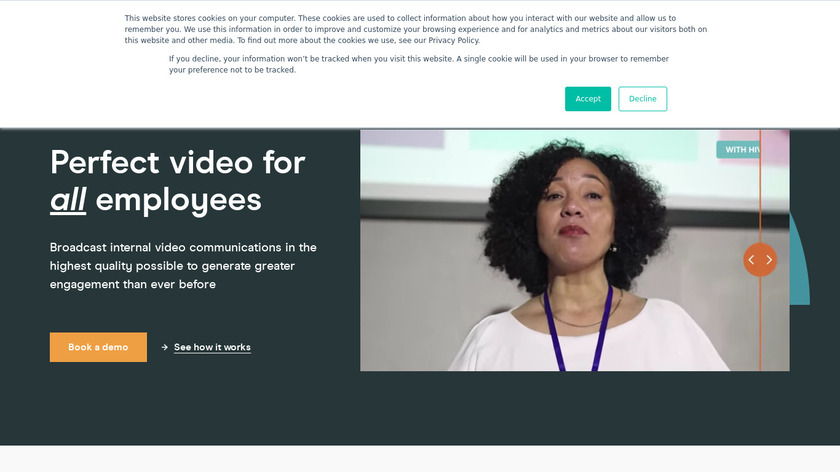 Hive Enterprise Streaming Landing Page