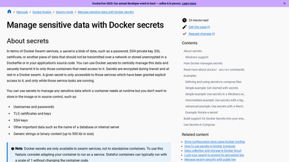 Docker Secrets image