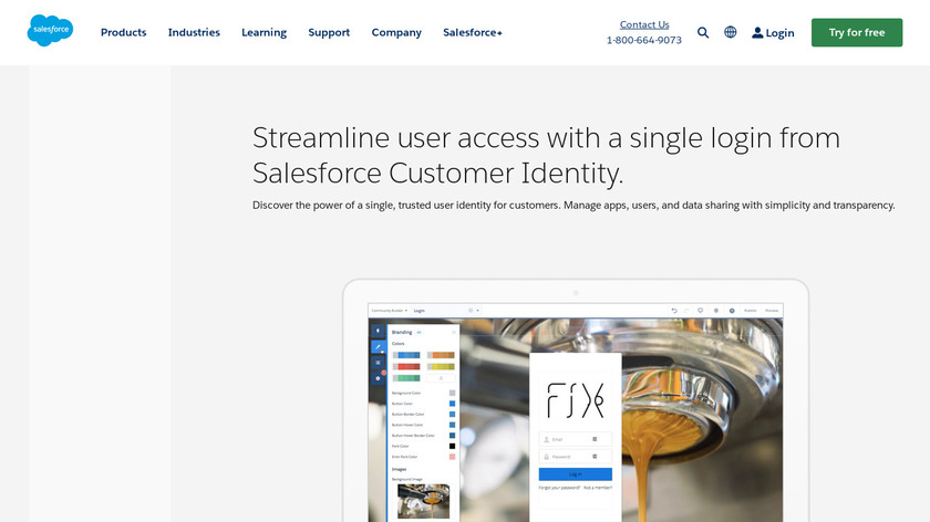 Salesforce Identity Landing Page