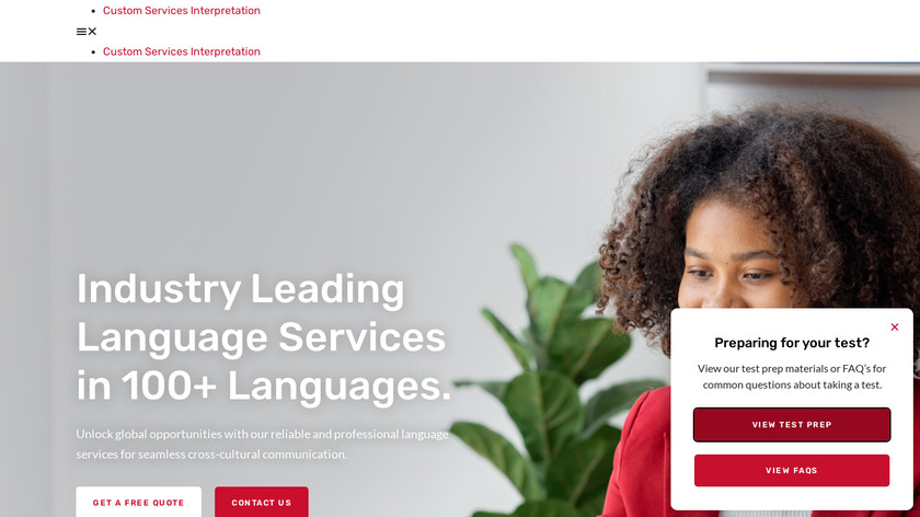 ALTA Language Services Landing Page