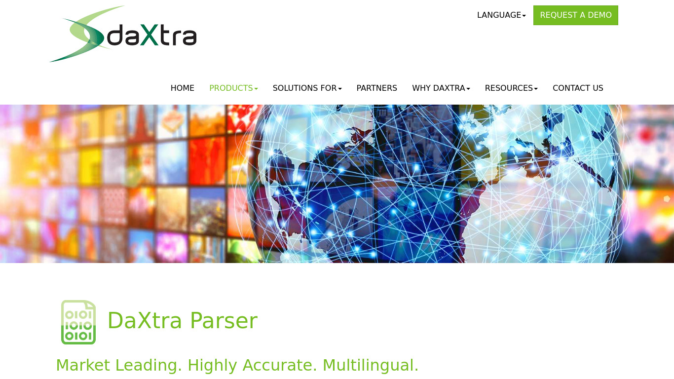 DaXtra Parser Landing page