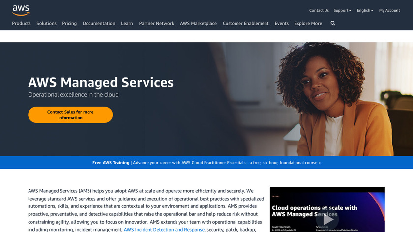 AWS Managed Services Landing Page