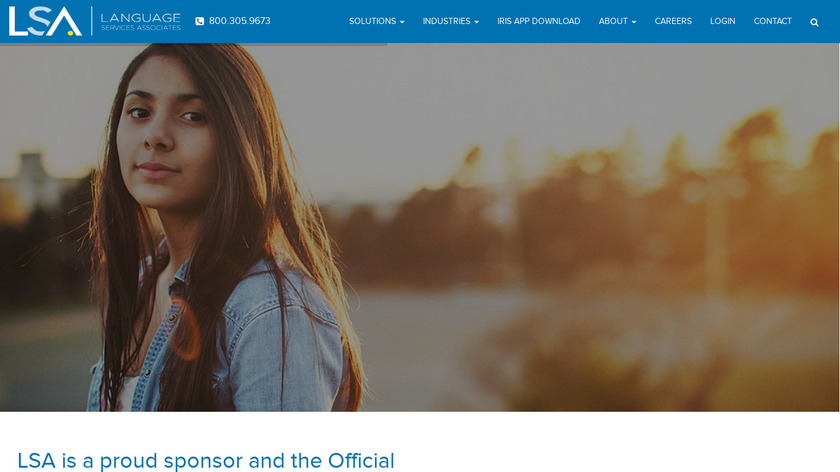 Language Services Associates Landing Page