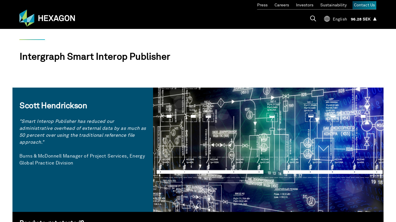 SmartPlant Interop Publisher Landing page
