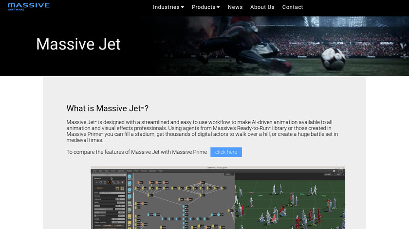 Massive Jet Landing Page