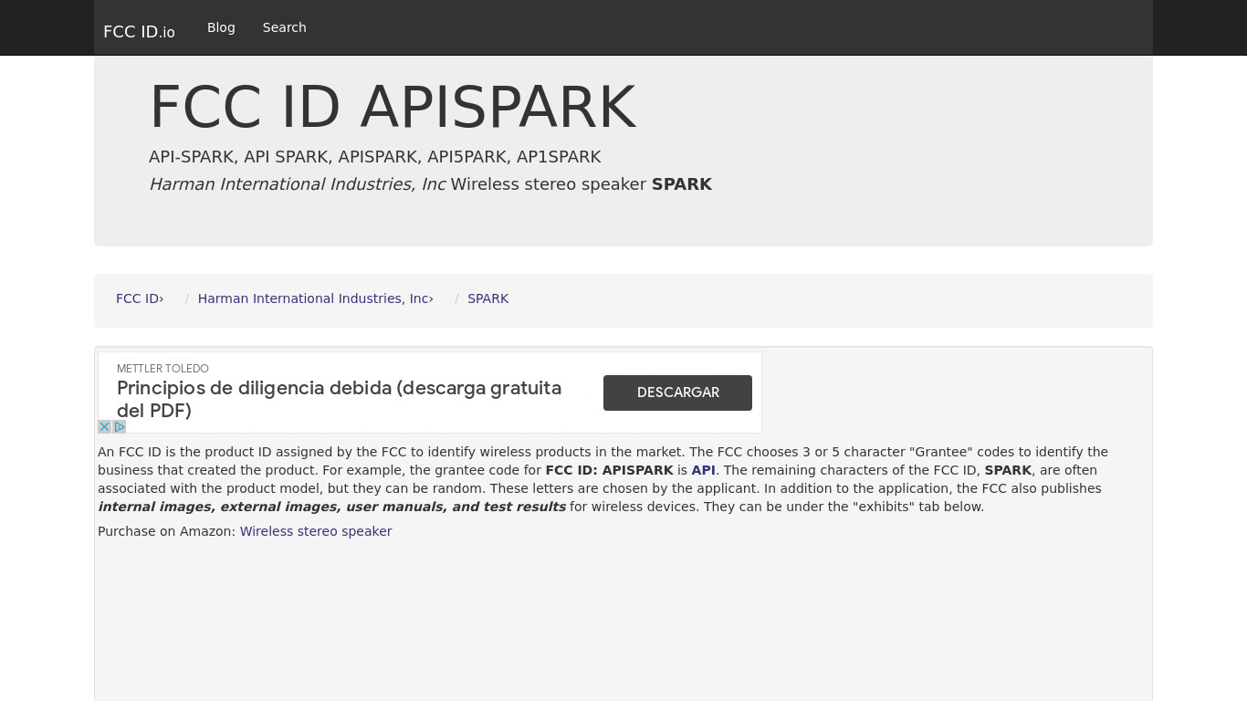 APISpark Landing page