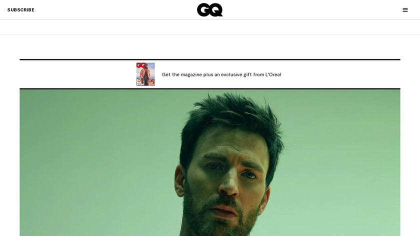 GQ Magazine Landing Page