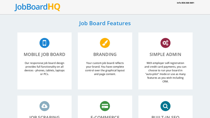 JobBoardHQ Landing Page