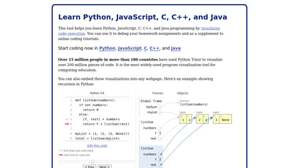 Python Tutor image