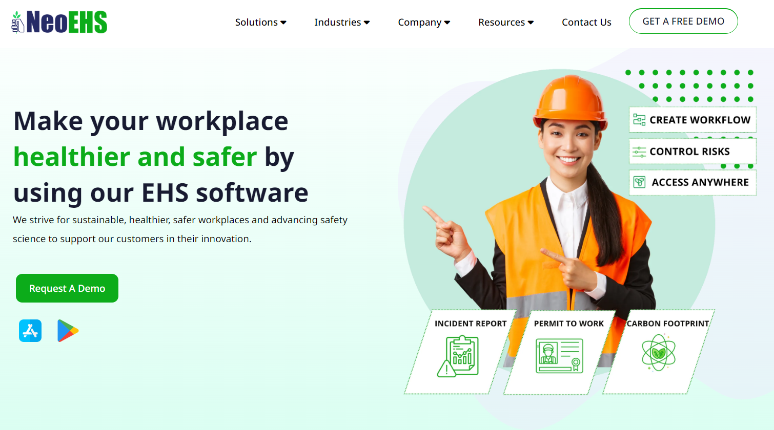 NeoEHS Landing page