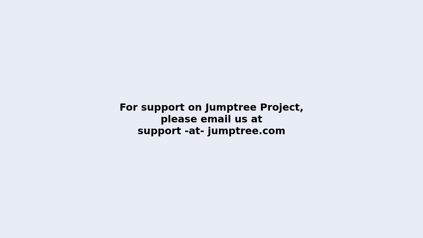 Jumptree Project Landing page