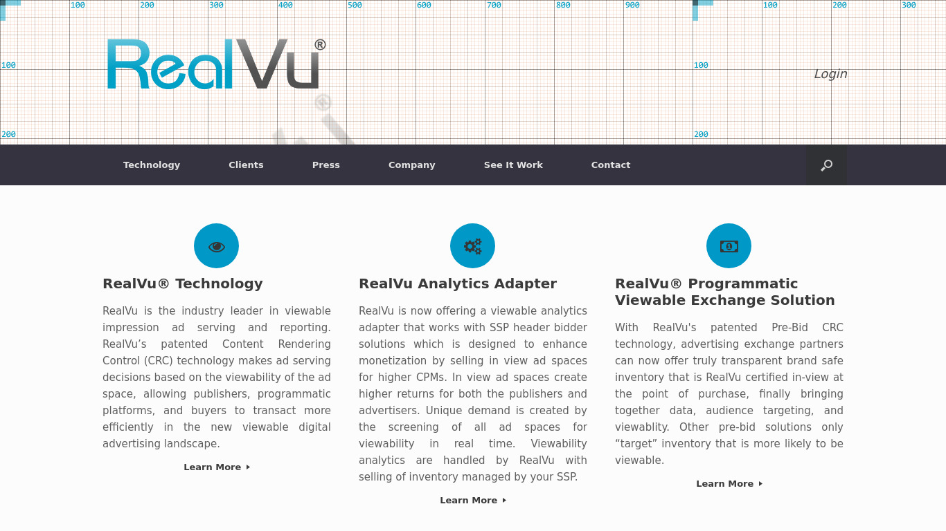 RealVu Landing page