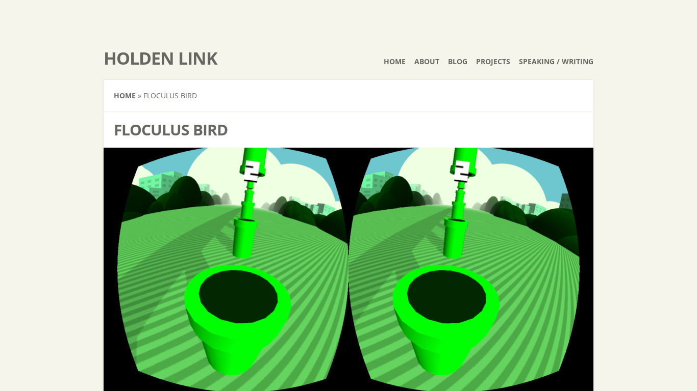 Floculus Bird Landing page