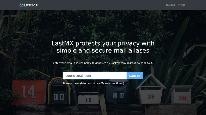 LastMX Landing Page
