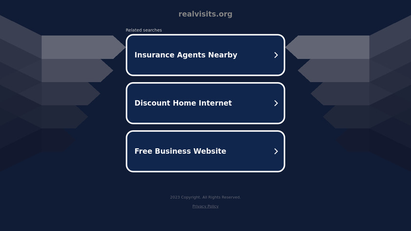 RealVisits.org Landing Page