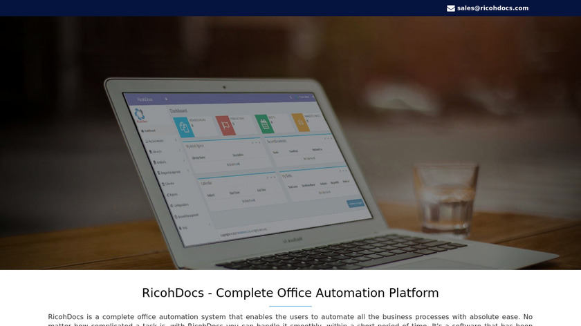 RicohDocs Landing Page