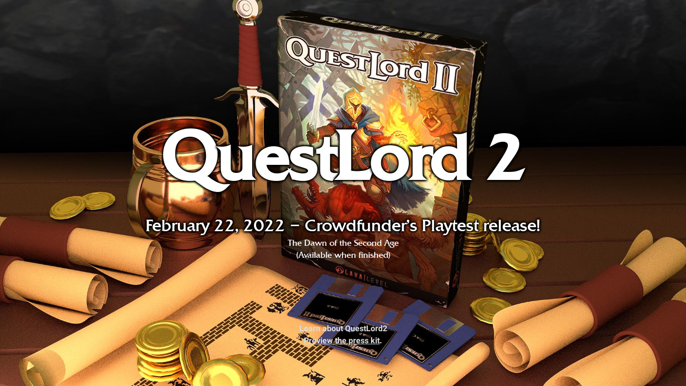 QuestLord Landing page